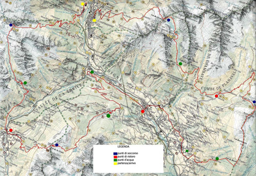 Gran Trail del Valdigne: cartografia